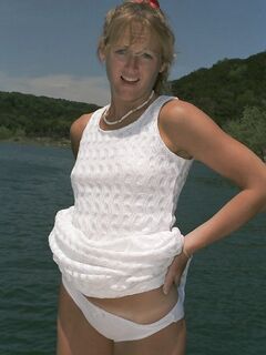 Blonde Summer Ann Gets Completely Naked On A Boat To Show All Her Tan Lines