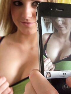 Frisky Bimbo Katie King Is Dildo Fucking Pussy And Recording The Hot Action On Mobile Phone