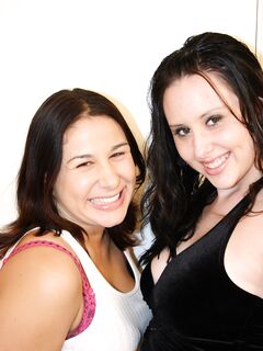 Horny POV Shots With Ashley Jordan And Her Girlfriend Licking One Hard Stick