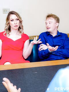 Juggy MILF Sydney Paige Pleasures Two Horny Studs In The Office