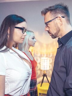 Marilyn Sugar And Sofia Lee Share Big Pulsating Cock